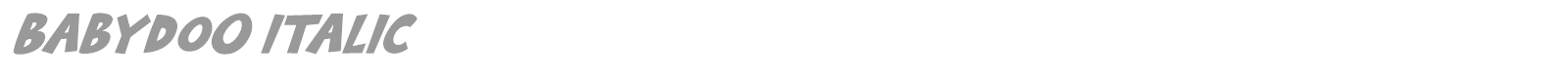 Babydoo font preview
